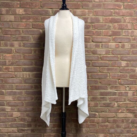 Cream Sherpa Cape One Size - Picture 2 of 6